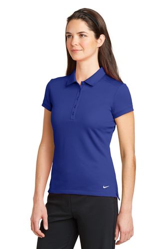 Nike Ladies Dri-FIT Solid Icon Pique Modern Fit Polo. 746100 image thumbnail Nike Ladies Dri-FIT Solid Icon Pique Modern Fit Polo. 746100 image thumbnail