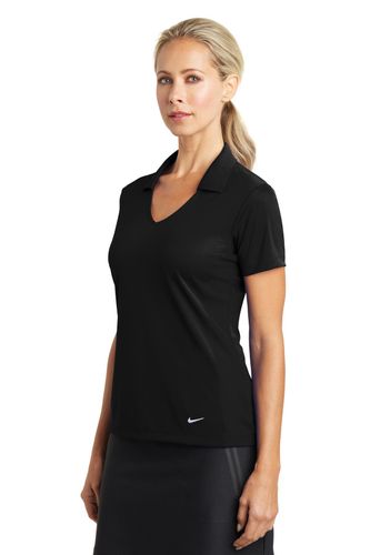 Nike Ladies Dri-FIT Vertical Mesh Polo. 637165 image thumbnail