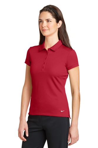 Nike Ladies Dri-FIT Solid Icon Pique Modern Fit Polo. 746100 image thumbnail Nike Ladies Dri-FIT Solid Icon Pique Modern Fit Polo. 746100 image thumbnail