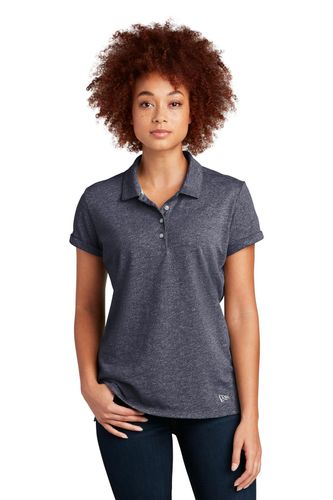 New Era Ladies Slub Twist Polo LNEA301 image thumbnail New Era Ladies Slub Twist Polo LNEA301 image thumbnail