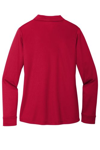 Port Authority Ladies Silk Touch Performance Long Sleeve Polo. L540LS image thumbnail