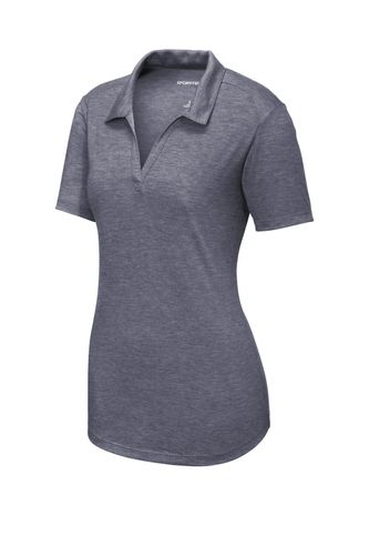 Sport-Tek Ladies PosiCharge Tri-Blend Wicking Polo. LST405 image thumbnail Sport-Tek Ladies PosiCharge Tri-Blend Wicking Polo. LST405 image thumbnail