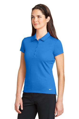 Nike Ladies Dri-FIT Solid Icon Pique Modern Fit Polo. 746100 image thumbnail Nike Ladies Dri-FIT Solid Icon Pique Modern Fit Polo. 746100 image thumbnail
