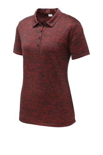 Sport-Tek Ladies PosiCharge Electric Heather Polo. LST590 image thumbnail