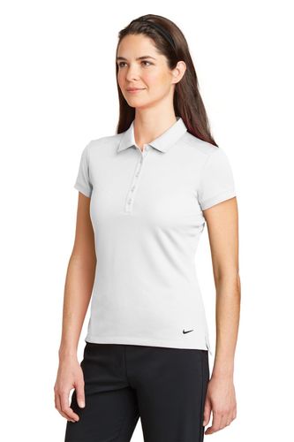 Nike Ladies Dri-FIT Solid Icon Pique Modern Fit Polo. 746100 image thumbnail Nike Ladies Dri-FIT Solid Icon Pique Modern Fit Polo. 746100 image thumbnail