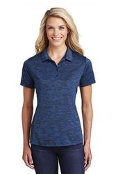 Image of Sport-Tek Ladies PosiCharge Electric Heather Polo. LST590
