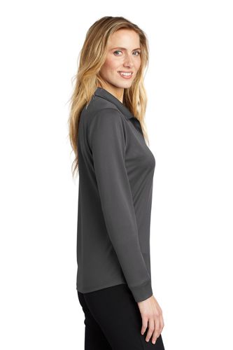 Port Authority Ladies Silk Touch Performance Long Sleeve Polo. L540LS image thumbnail