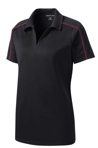 Sport-Tek Ladies Micropique Sport-Wick Piped Polo. LST653 image thumbnail Sport-Tek Ladies Micropique Sport-Wick Piped Polo. LST653 image thumbnail