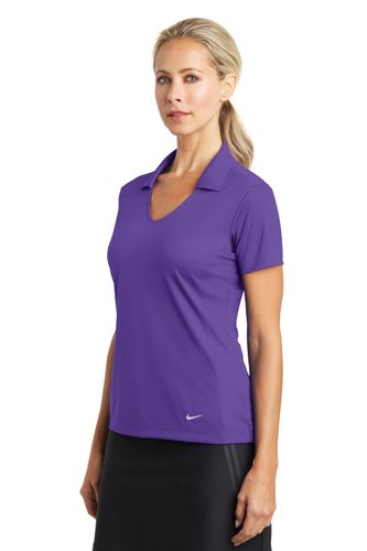 Nike Ladies Dri-FIT Vertical Mesh Polo. 637165 image thumbnail