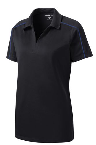 Sport-Tek Ladies Micropique Sport-Wick Piped Polo. LST653 image thumbnail Sport-Tek Ladies Micropique Sport-Wick Piped Polo. LST653 image thumbnail