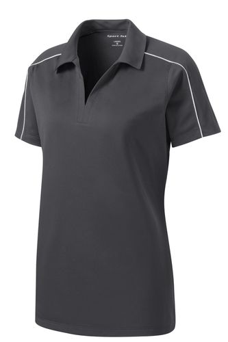 Sport-Tek Ladies Micropique Sport-Wick Piped Polo. LST653 image thumbnail Sport-Tek Ladies Micropique Sport-Wick Piped Polo. LST653 image thumbnail