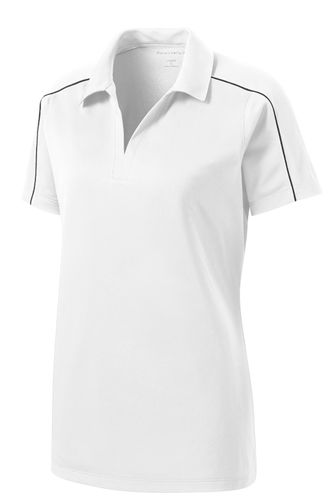 Sport-Tek Ladies Micropique Sport-Wick Piped Polo. LST653 image thumbnail Sport-Tek Ladies Micropique Sport-Wick Piped Polo. LST653 image thumbnail