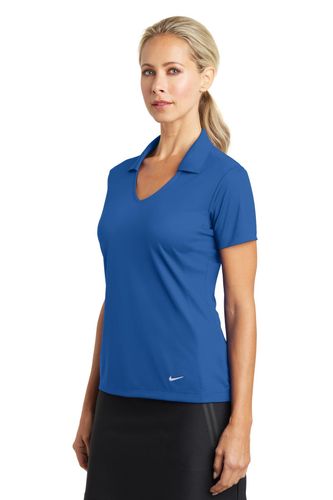 Nike Ladies Dri-FIT Vertical Mesh Polo. 637165 image thumbnail