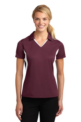 Sport-Tek Ladies Side Blocked Micropique Sport-Wick Polo. LST655 image thumbnail