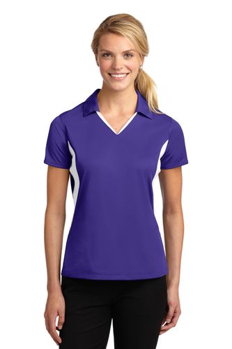 Sport-Tek Ladies Side Blocked Micropique Sport-Wick Polo. LST655 image thumbnail