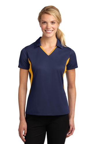 Sport-Tek Ladies Side Blocked Micropique Sport-Wick Polo. LST655 image thumbnail