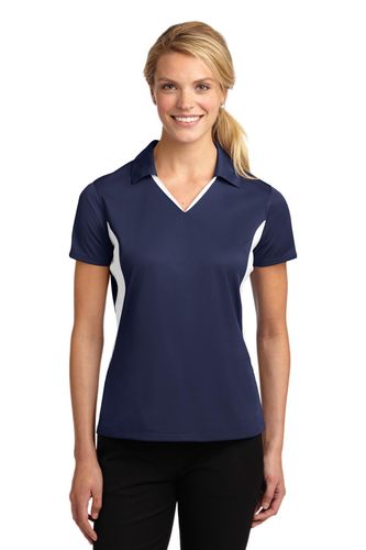 Sport-Tek Ladies Side Blocked Micropique Sport-Wick Polo. LST655 image thumbnail