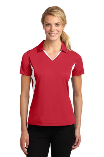 Sport-Tek Ladies Side Blocked Micropique Sport-Wick Polo. LST655 image thumbnail