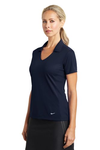 Nike Ladies Dri-FIT Vertical Mesh Polo. 637165 image thumbnail