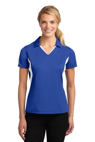 Sport-Tek Ladies Side Blocked Micropique Sport-Wick Polo. LST655 image thumbnail