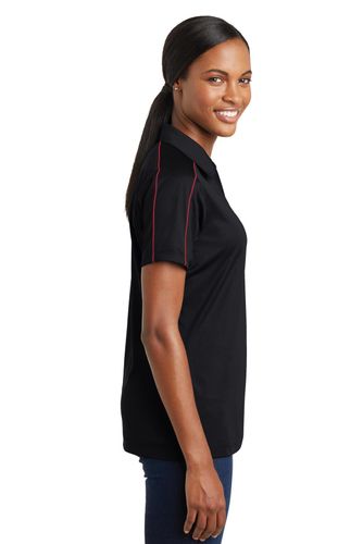 Sport-Tek Ladies Micropique Sport-Wick Piped Polo. LST653 image thumbnail Sport-Tek Ladies Micropique Sport-Wick Piped Polo. LST653 image thumbnail