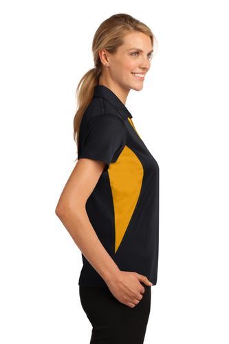 Sport-Tek Ladies Side Blocked Micropique Sport-Wick Polo. LST655 image thumbnail