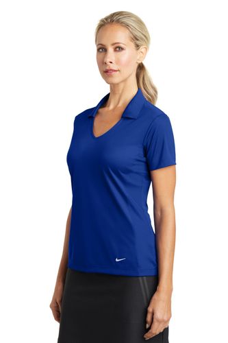 Nike Ladies Dri-FIT Vertical Mesh Polo. 637165 image thumbnail