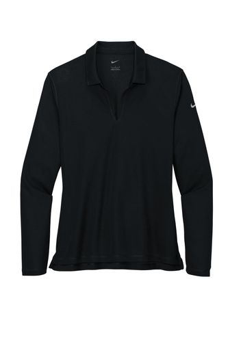 Nike Ladies Dri-FIT Micro Pique 2.0 Long Sleeve Polo NKDC2105 image thumbnail
