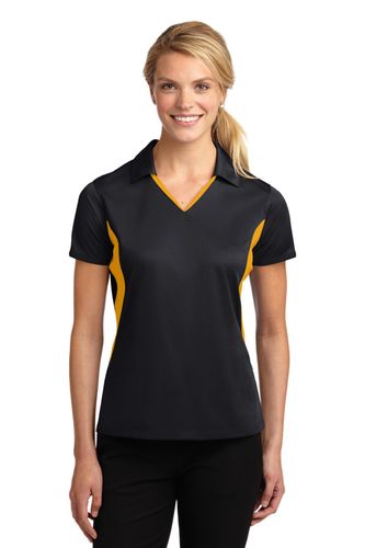 Sport-Tek Ladies Side Blocked Micropique Sport-Wick Polo. LST655 image thumbnail