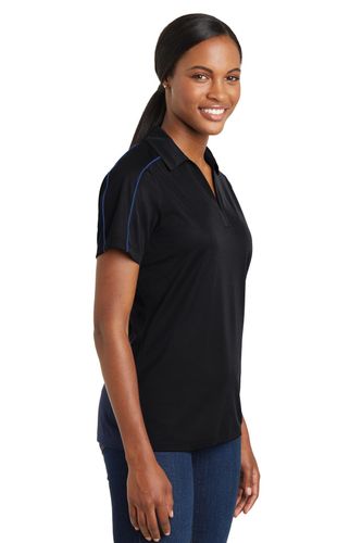 Sport-Tek Ladies Micropique Sport-Wick Piped Polo. LST653 image thumbnail Sport-Tek Ladies Micropique Sport-Wick Piped Polo. LST653 image thumbnail