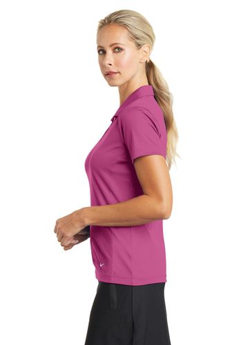 Nike Ladies Dri-FIT Vertical Mesh Polo. 637165 image thumbnail