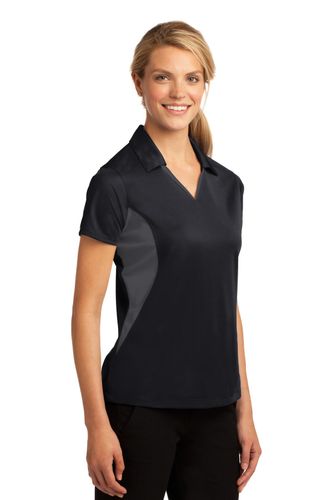 Sport-Tek Ladies Side Blocked Micropique Sport-Wick Polo. LST655 image thumbnail