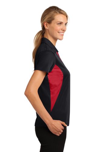 Sport-Tek Ladies Side Blocked Micropique Sport-Wick Polo. LST655 image thumbnail