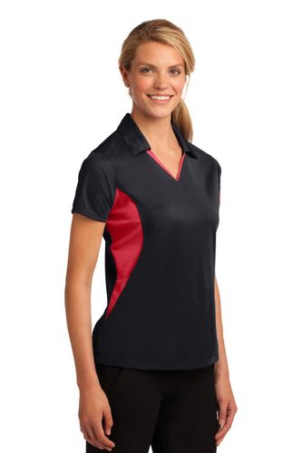 Sport-Tek Ladies Side Blocked Micropique Sport-Wick Polo. LST655 image thumbnail
