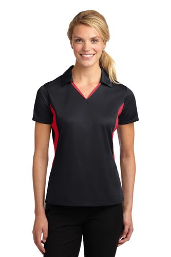 Sport-Tek Ladies Side Blocked Micropique Sport-Wick Polo. LST655 image thumbnail
