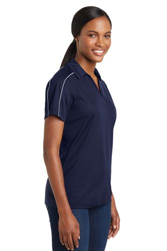 Sport-Tek Ladies Micropique Sport-Wick Piped Polo. LST653 image thumbnail Sport-Tek Ladies Micropique Sport-Wick Piped Polo. LST653 image thumbnail