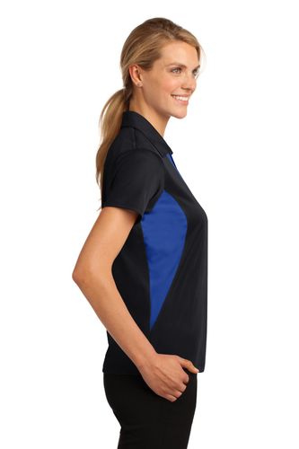 Sport-Tek Ladies Side Blocked Micropique Sport-Wick Polo. LST655 image thumbnail