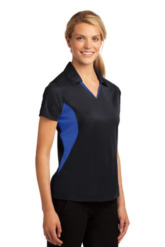 Sport-Tek Ladies Side Blocked Micropique Sport-Wick Polo. LST655 image thumbnail