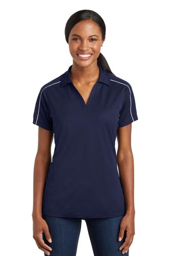 Sport-Tek Ladies Micropique Sport-Wick Piped Polo. LST653 image thumbnail Sport-Tek Ladies Micropique Sport-Wick Piped Polo. LST653 image thumbnail