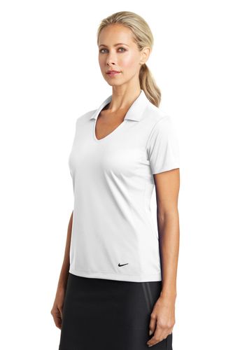 Nike Ladies Dri-FIT Vertical Mesh Polo. 637165 image thumbnail