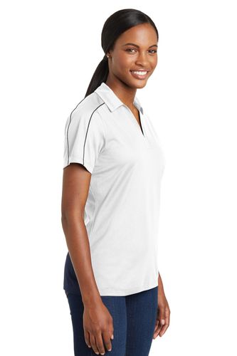 Sport-Tek Ladies Micropique Sport-Wick Piped Polo. LST653 image thumbnail Sport-Tek Ladies Micropique Sport-Wick Piped Polo. LST653 image thumbnail