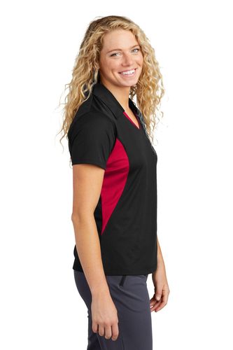 Sport-Tek Ladies Side Blocked Micropique Sport-Wick Polo. LST655 image thumbnail