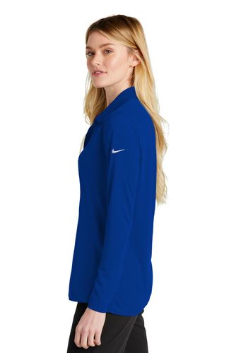 Nike Ladies Dri-FIT Micro Pique 2.0 Long Sleeve Polo NKDC2105 image thumbnail