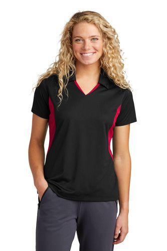 Sport-Tek Ladies Side Blocked Micropique Sport-Wick Polo. LST655 image thumbnail