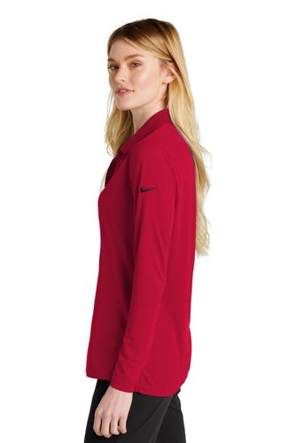 Nike Ladies Dri-FIT Micro Pique 2.0 Long Sleeve Polo NKDC2105 image thumbnail