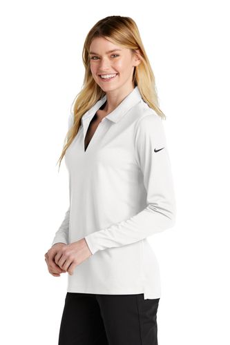 Nike Ladies Dri-FIT Micro Pique 2.0 Long Sleeve Polo NKDC2105 image thumbnail