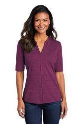 Image of Port Authority Women's Stretch Heather Open Neck Top LK583