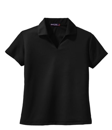 Sport-Tek Women's Dri-Mesh V-Neck Polo. L469 image thumbnail