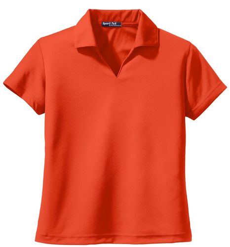 Sport-Tek Women's Dri-Mesh V-Neck Polo. L469 image thumbnail