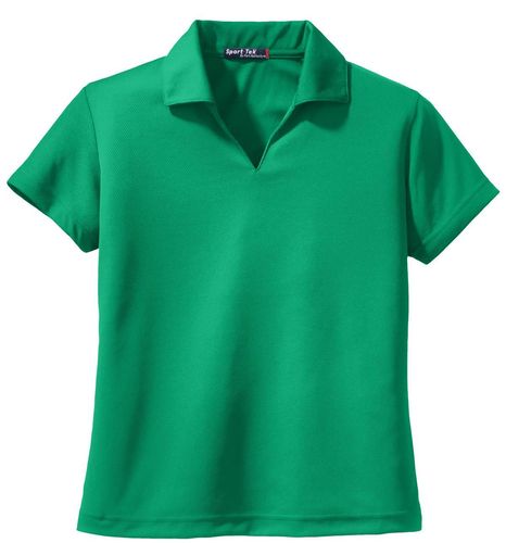 Sport-Tek Women's Dri-Mesh V-Neck Polo. L469 image thumbnail